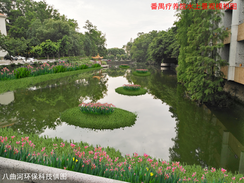 番禺療養(yǎng)院水上景觀模擬圖